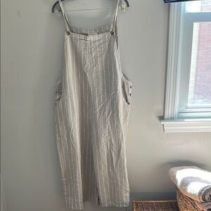 Bombay Paisley Wide Leg Stripes Jumpsuit, Sz L